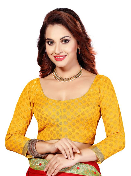 Studio Shringaar Round Neck Womens Stitched Blouse