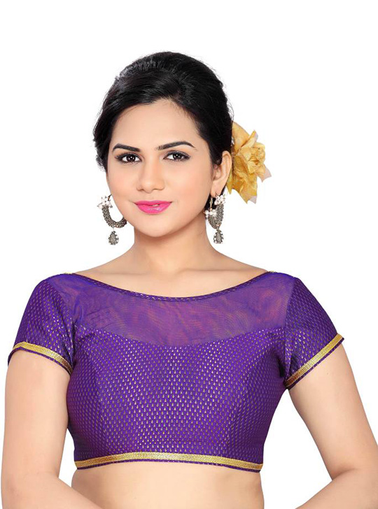 Studio Shringaar Boat Neck Womens Stitched Blouse